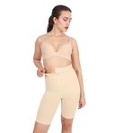 Vücut Şekillendirici Göbek Basen Ve Bacak Toparlayıcı Sarkma Önleyici Seamless Kopçalı 3 kademe ayarlanabilen Paçalı Korse (TEN, 2XL)