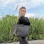 Vudigo Mumlu Kanvas Omuz Çantası Tote Bag