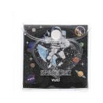 Vuki Kup Bloknot Simli Sulu 6.3 X 6.3 Cm Astronot Desenli Sulu Ve Simli Kup Bloknot