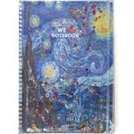 Vuki Sulu Çantalı Not Defteri Orta Boy Van Gogh 1/S Vk-0086G