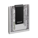 VULKIT Para Klipsi Paslanmaz Çelik Nakit Tutucu EDC Aksesuarları Erkek Para Klipsleri, Siyah-1 adet, Slim