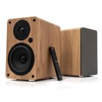 Vulkkano A5 Arc Aktif Hoparlör Kahverengi(HDMI ARC,RCA Bluetooth,Optik,USB,Sub Out)
