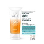 Vully 50 ml SPF+50 Leke Karşıtı Aydınlatıcı Nemlendirici Yüksek Koruyucu Yüz ve Vücut Güneş Kremi
