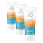Vully Leke Karşıtı Cilt Tonu Eşitleyici Renkli Kapatıcı Etkili Yüksek Koruyucu Spf+50 Güneş Kremi 50 ml (3 paketi)