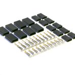 VUNIVERSUM 10 x çift Premium Servo fiş için altın kaplama JST-SH JR Graupner Servo Crimp set Pins Erkek dişi Goldstecker model uçak von Mr. Stecker yedek