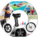 Vuralsin38 120W Kablosuz Hava Kompresörü Araç Motorsiklet Bisiklet Top Araba Lastik Pompası - USB - LED Işıklı