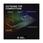 Vuralsin38 Apex 3 Rgb Oyun Klavyesi 10 Bölgeli Rgb Aydınlatma IP32 Su Geçirmez Birinci Sınıf Manyetik Bilek Desteği 64812 Çok Sessiz Hissedilir ve Sessiz - 001-Renkli