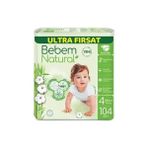 Vuralsin38 Bebem Natural 4 Numara Maxi 104 Adet Bebek Bezi - 0 - 1 Ay