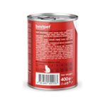 Vuralsin38 Bestpet Yetişkin Kediler Için, Taze Sığır Parça Etli ve Soslu Yaş Mama, 400 gr x 12 Adet - 0,75 kg