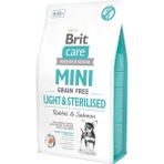 Vuralsin38 Brit Care Light & Sterilised, Minik Irk - Kısırlaştırılmış Köpekler Için, Tahılsız, Hipoalerjenik Tavşan Etli ve Somon Balıklı Kuru Mama, 2 kg - 0,01 gr
