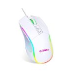 Vuralsin38 Crossfire V1 12800 Dpi Makro Yazılımlı Chromatic Rgb Gaming Mouse - Beyaz