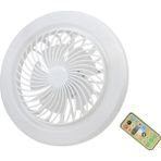 Vuralsin38 E27 Küçük Fan Işığı LED Işıklı Sessiz Tavan Vantilatörü Ayarlanabilir Renk Sıcaklığı Kısılabilir Fan Lambası Ayarlanabilir Fan Hızları 1h/2h/4h Çalışma Odası Için Uzaktan Kumandalı Zamanlayıcı - Ahşap