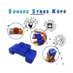 Vuralsin38 Küpü Sonsuz Küp Fidget Popit (Mavi)