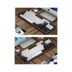 Vuralsin38 Leaven K550 Kablolu Rgb Mekanik Klavye - 87 Tuşlu, Işıklı, Ergonomik Tasarım, 150CM Kablo, Bilgisayar Pc Için, Siyah-Beyaz, Mavi Switch - Option-1 - 001-Renkli