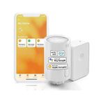 Vuralsin38 Meross Akıllı Termostat Vanası ve Hub, Homekit Uyumlu Akıllı Radyatör Vanası, Wlan Akıllı Termostat, Uzaktan Kontrol, Siri Alexa Assistant Uyumlu, 6 Adaptör, Beyaz - Option-1