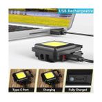 Vuralsin38 Mini LED Cob El Feneri - 30 LED Şarj Edilebilir Anahtarlık, Çok Fonksiyonlu Taşınabilir Cep Lambası, Manyetik Taban Kancalı, Kamp, Onarım, Acil Durum ve Garaj Için Küçük Işık - 0,5