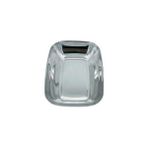 Vuralsin38 Paslanmaz Çelik Kayık Tabak Kase, 18/10-304 ÇELIK,17X12 Cm, Gümüş, Çerezlik, Meze ve Salata Sunumu, 1 Adet - Option-1 - Ahşap