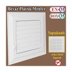 Vuralsin38 Plastik Menfez 35X35 cm Banyo / Wc Havalandırma Menfezi Panjur