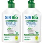 Vuralsin38 Sır Bio Bitkisel Özlü Bulaşık Makinesi Parlatıcı & Kurutucu 500 ml 2li Paket - Option-1