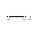 Vuralsin38 Siyah 60 cm Çekme/sürgü Kapı Kolu - 001-Renkli