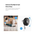 Vuralsin38 Smart Akıllı Vantilatör Wi-Fi Bluetooth Mobil Uygulama ile Uzaktan Kontrol Edilebilen Max. 60 Db Ultra Sessiz 7 Saat Zamanlayıcı Ayaklı Fan X7430 - 001-Siyah