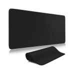 Vuralsin38 Süper Kalite 90X40 Büyük Boy Xxl Mouse Pad Kauçuk Alt Taban, Yumuşak Kumaş Oyuncu Mousepad, Bilgisayar ve Dizüstü Bilgisayar Uyumlu 90 40 Mouse Pad (Düz Siyah) - Option-1 - 0002 - Beyaz