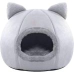 Vuralsin38 Tineke Bal Kabağı Tasarımlı Kedi Evi Yumuşak Kedi Yatağı Derin Uyku ve Kış Evi Çıkartılabilir Minder 1 Adet (Gri M Beden) - 001-Renkli - 100 x 100 cm