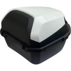 Vuralsin38 Wheelıe XT08-W 32 Litre Motosiklet Arka Çanta Beyaz Parlak Su Geçirmez Abs Top Çift Kilitleme Üniversal - 0 - 3 Yaş - 0 - Siyah