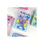 Vuslat Design Stitch Ayraçlı Hologram Kapak Spiralli Defter 120 Yaprak Çizgili
