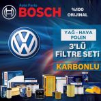 Vw Bora 1.6 Bosch Karbonlu Filtre Bakım Seti 1998-2005
