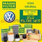 Vw Caddy 1.6 Tdı Mann-Filter Filtre Bakım Seti (2010-2015)