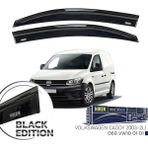Vw Caddy Cam Rüzgarlığı Siyah Kromlu Black Edition Niken 2003 / 2020