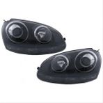 Vw Golf 5 ile Uyumlu R32 Far Bı Xenon Siyah 2004-2008