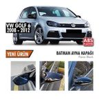 Vw Golf 6 2008-2012 Batman Yarasa Ayna Kapağı Piano Black Abs Plastik