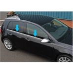 Vw Golf-6 2010-2012 Modeller Arası Krom Cam Çıtası 4 Parça Paslanmaz Çelik - 315 Gri