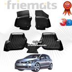 VW GOLF 6 3D Havuzlu Paspas 2010-2013 Arası Siyah 4 Parça SET - Friemats