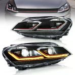 Vw Golf 7.5 Uyumlu Kırmızı J Dizayn Kayar Sinyal Far