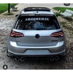 Vw Golf 7 R Tampon Arka Flap 6 Parça Plastik