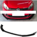 Vw Golf Mk6 Vw Caddy Mk3 Ön Lip 3 Prç Parlak Siyah Kulaklı Abs Kolay Kurulum