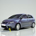 Vw Golf Plus 2005-2009 Ön Tampon Sol Sis Farı Izgarası 5M0853665c