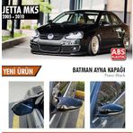 Vw Jetta Mk5 2005-2010 Batman Yarasa Ayna Kapağı Piano Black Abs Plastik