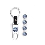 Vw Mavi Paslanmaz Çelik Sibop Ve Anahatarlık Seti Krom Renk