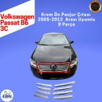 Vw Passat B6 3C Krom Ön Panjur 8 Parça 2005-2012 Paslanmaz Çelik