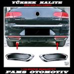 Vw Passat B8 Krom Egzos Çıkış Görünümü Difüzör 2014-2019 P.Çe...
