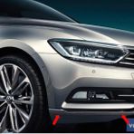 Vw Passat B8 Krom Ön Tampon Çıtası 2015-2019 P.Çelik 3 Prç