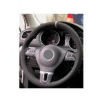 Vw Passat B8 Uyumlu Alkantara Dikmeli Direksiyon Kilifi Soft Gri Yuzuklu A+ Plus