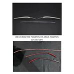 Vw Passat B8,5 Krom Ön Tampon Çıtası Ve Arka Tampon Çıtası Set
