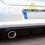 Vw Polo 6R Arka Tampon Ekı 2010-2015 Fıberglass Boyasız