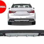 Vw Polo 6R uyumlu arka tampon altı difüzör Gri Kare Tip 2009-2017 arası