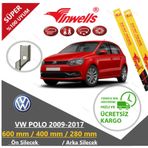 Vw Polo İnwells Muz Ön ve Arka Silecek Takımı 2009-2017